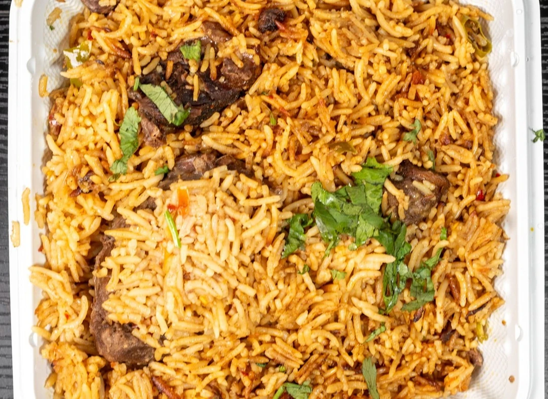 Chicken biryani at Afghan Chatkhara Restaurant in Castleridge, Calgary